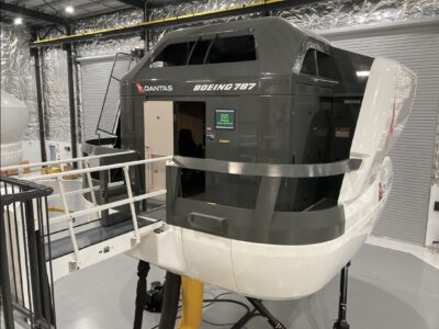 Owen Zupp Qantas Boeing 787 Simulator