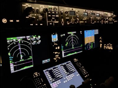 Owen Zupp Boeing 787 Flight Deck by Night